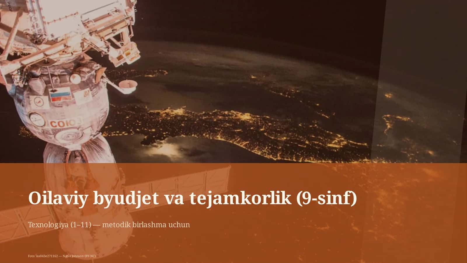 Oilaviy byudjet va tejamkorlik (9-sinf)