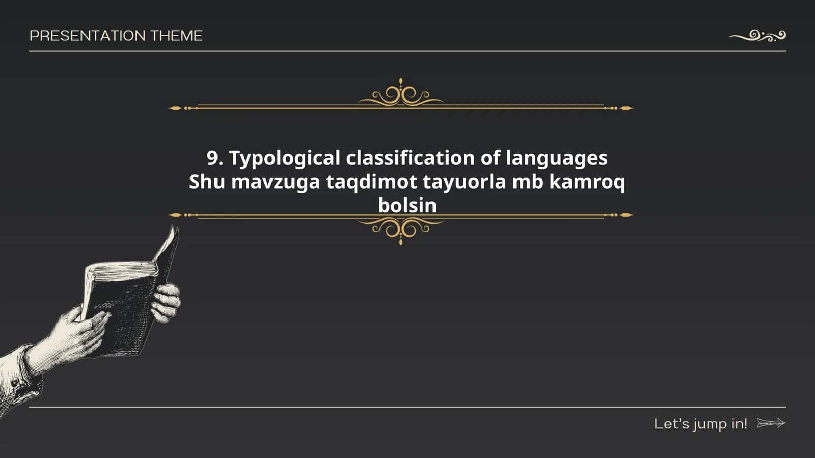 Typological classification of languages
