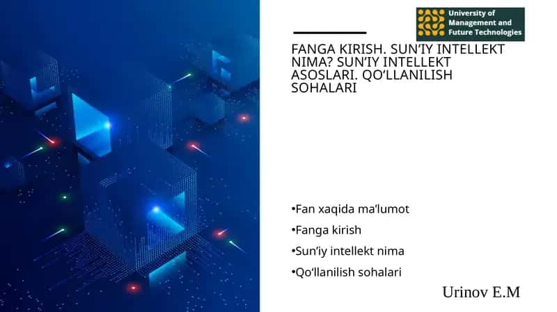 Sun'iy intellekt asoslari