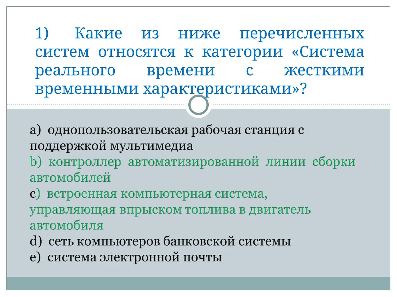 Система реального времени с жесткими временными характеристиками