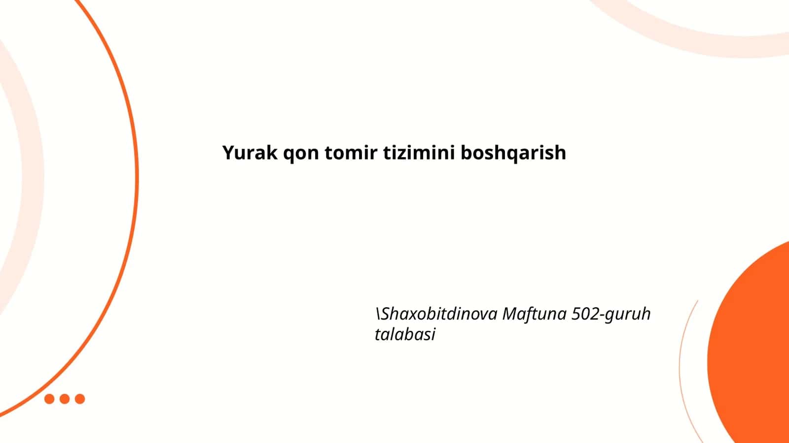 Yurak anatomiyasi
