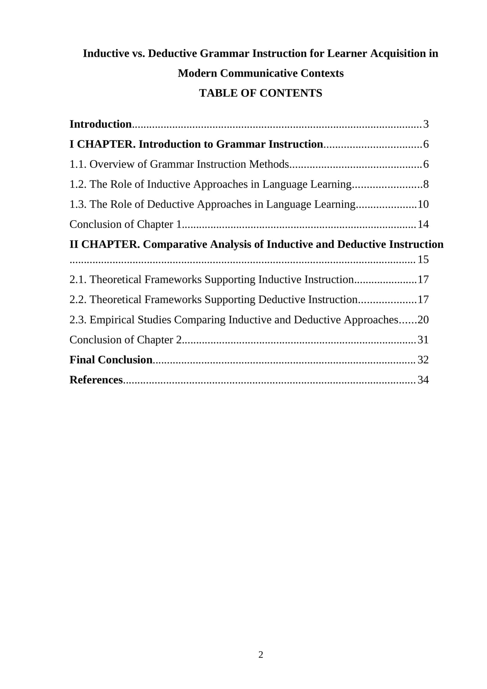 Inductive vs. Deductive Grammar Instruction for Learner Acquisition in Modern Communicative Contexts