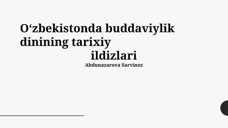 Buddaviylik dinining tarixiy ildizlari