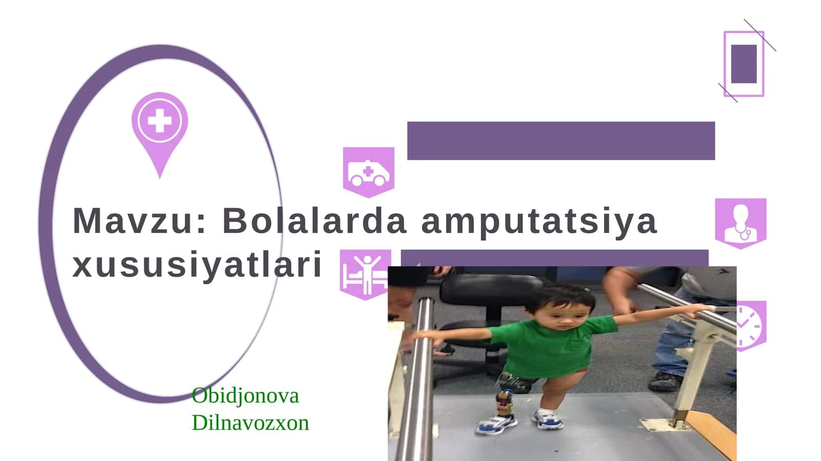 Bolalarda amputatsiya xususiyatlari