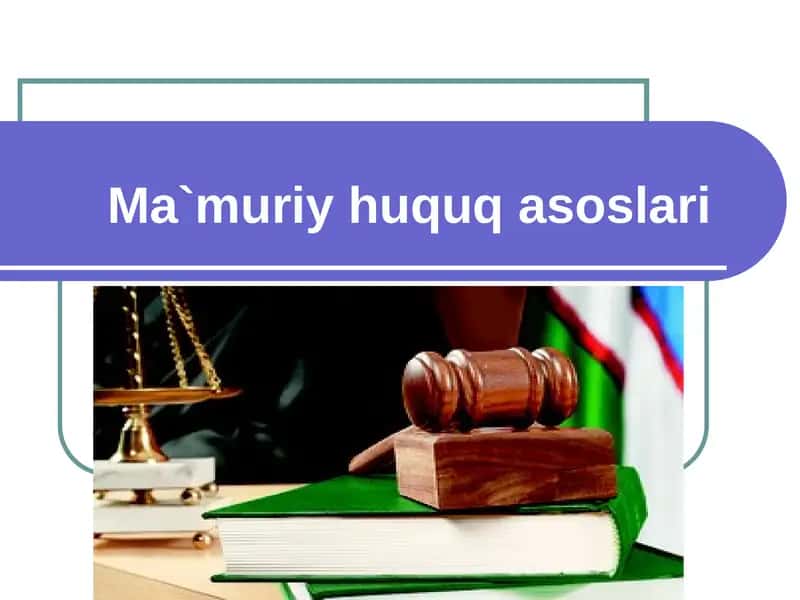 Ma`muriy huquq asoslari