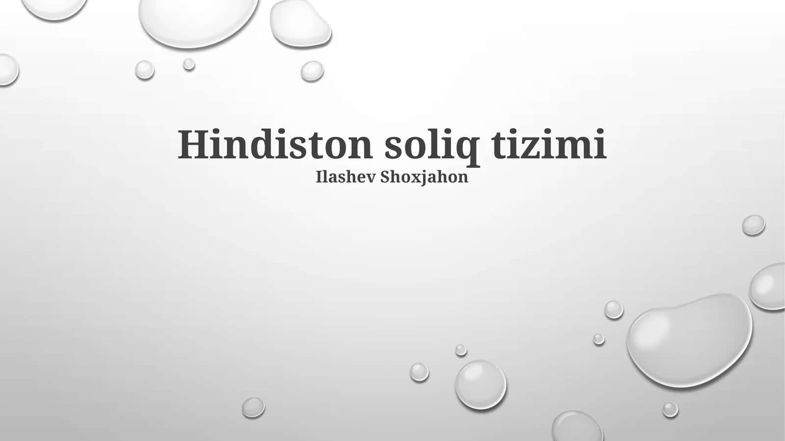 Hindiston soliq tizimi