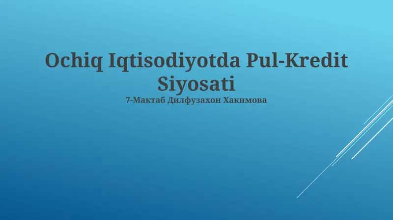 Pul-Kredit Siyosati