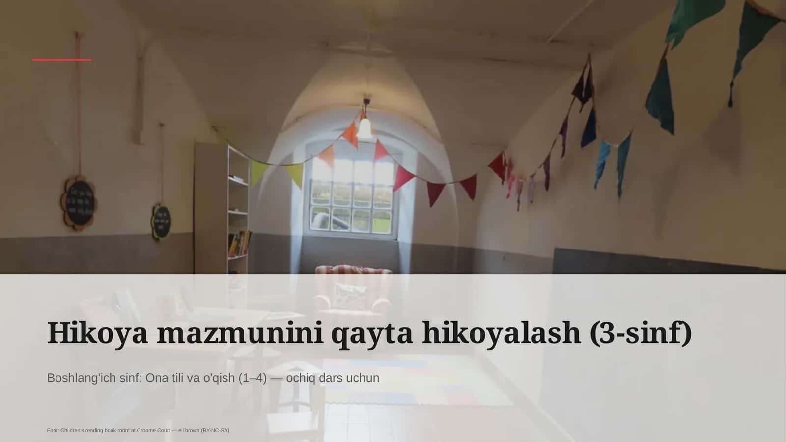 Ona tili va o'qish (1–4) — ochiq dars uchun