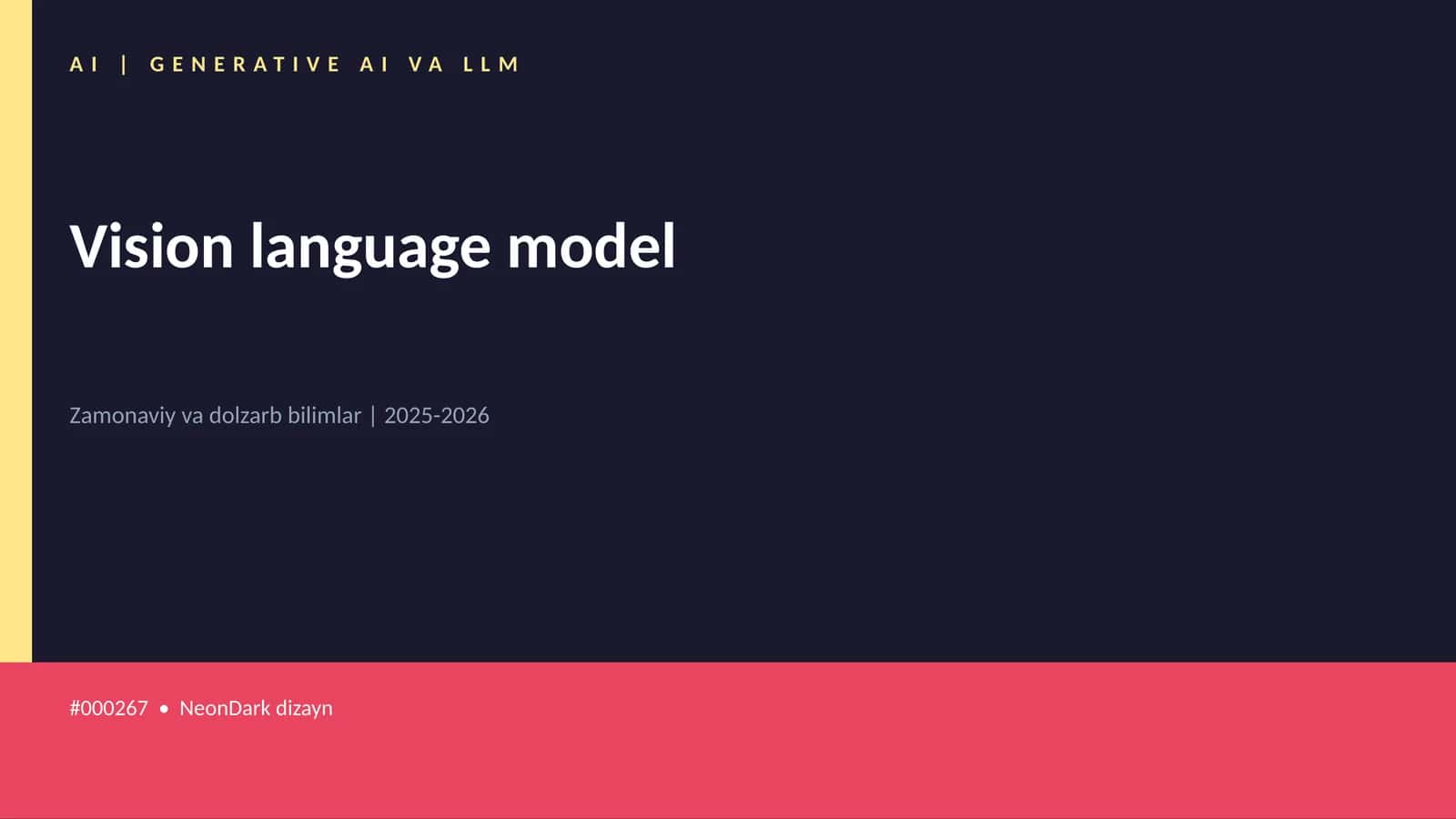 Vision language model