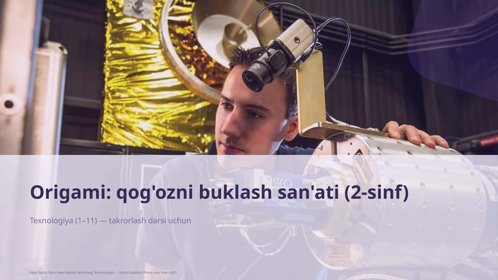 Origami: qog'ozni buklash san'ati (2-sinf)