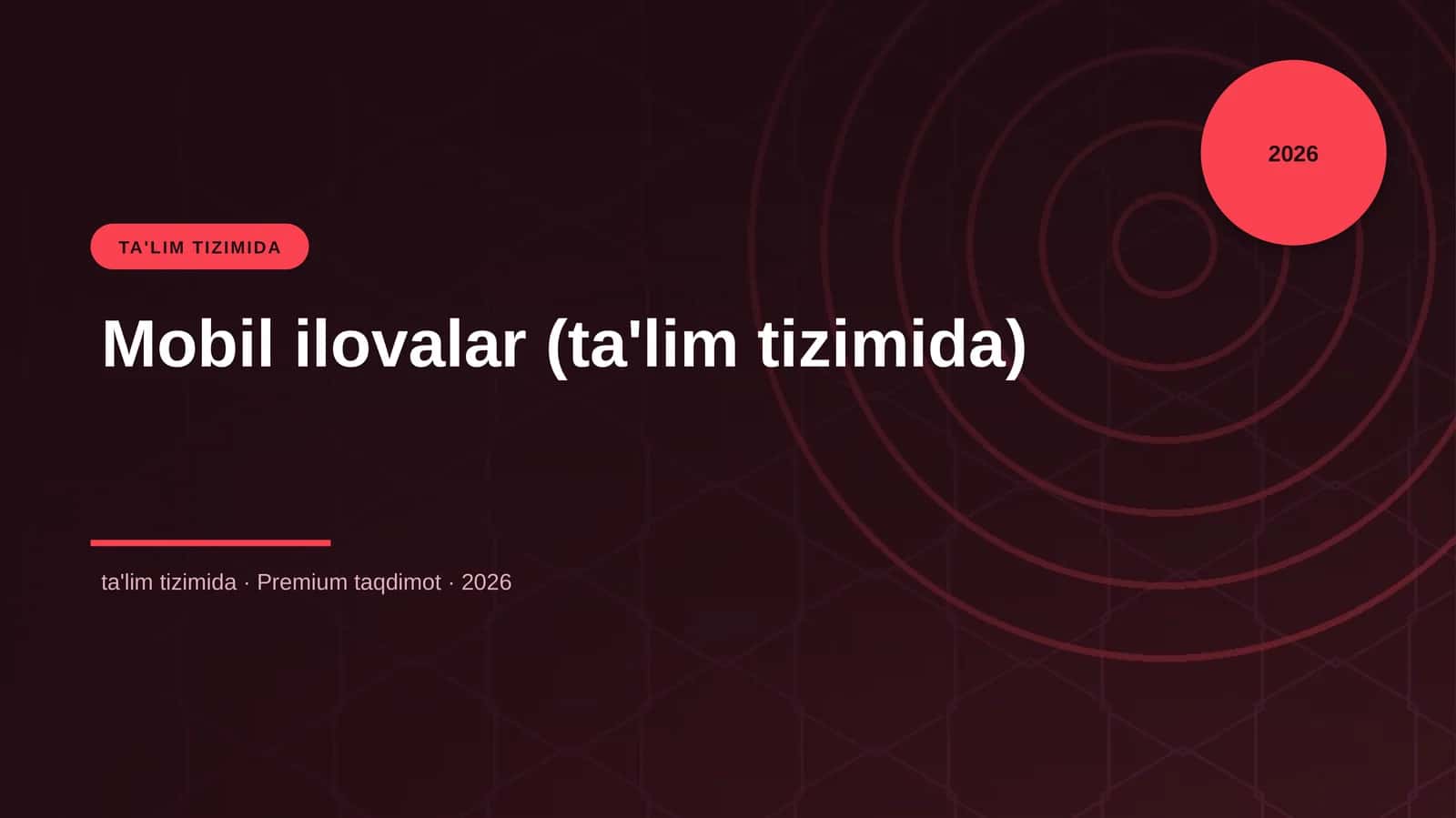 Mobil ilovalar (ta'lim tizimida)
