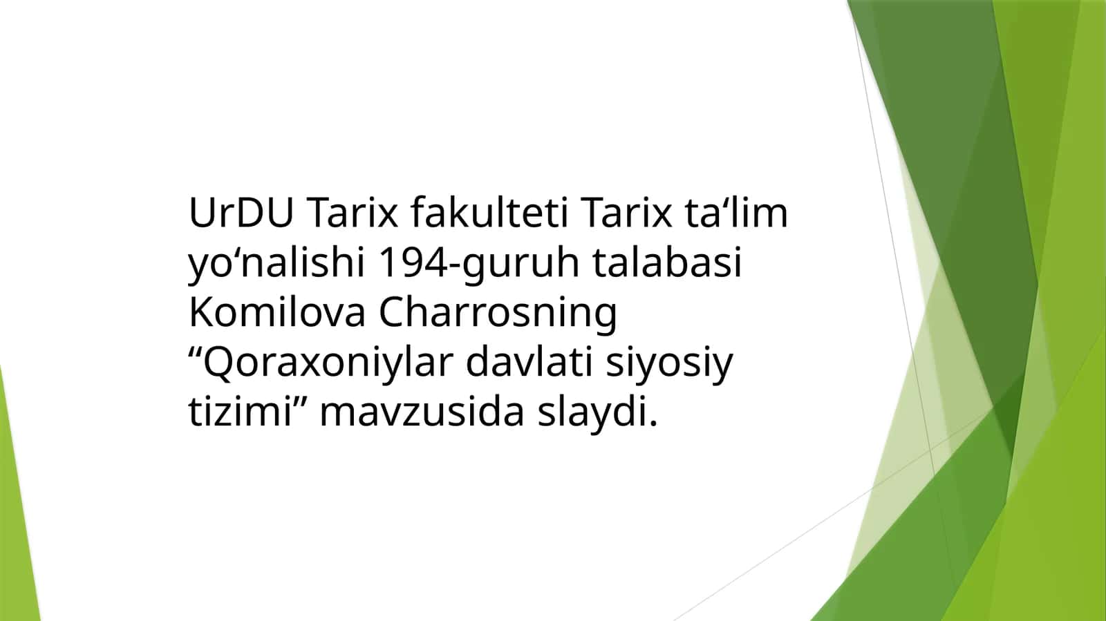 Qoraxoniylar davlati siyosiy tizimi