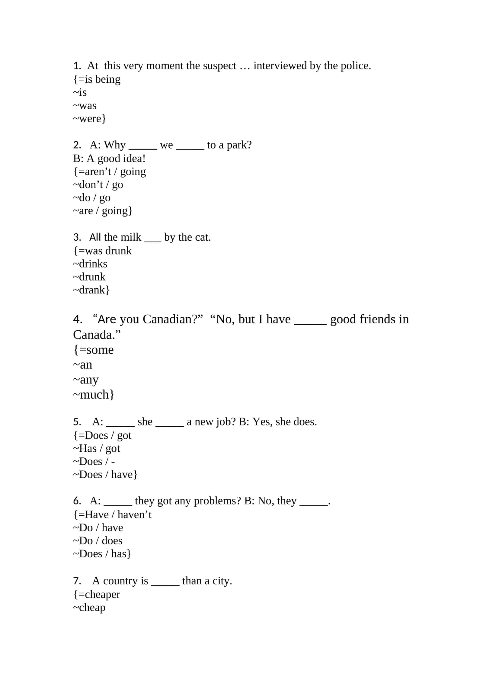 Verb Tenses Practice