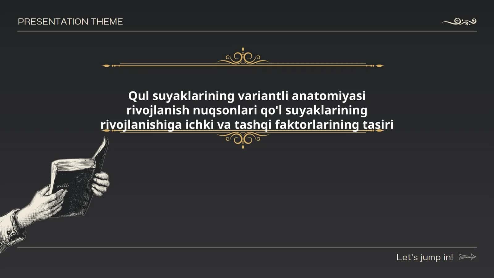Qul suyaklarining variantli anatomiyasi rivojlanish nuqsonlari