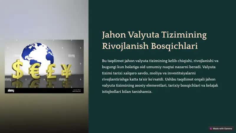 Jahon Valyuta Tizimi