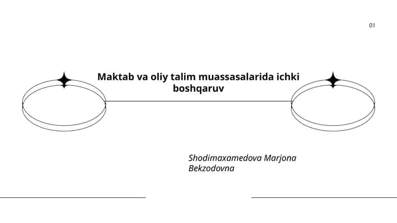 Maktab va oliy talim muassasalarida ichki boshqaruv
