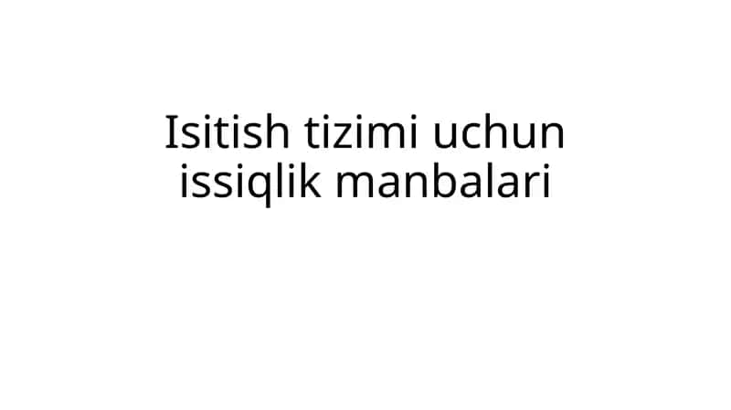 Quyoshli(gelio)isitishtizimi