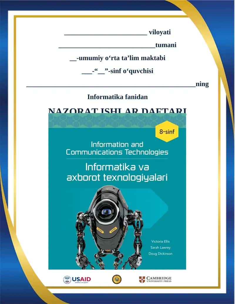 NAZORAT ISHLAR DAFTARI