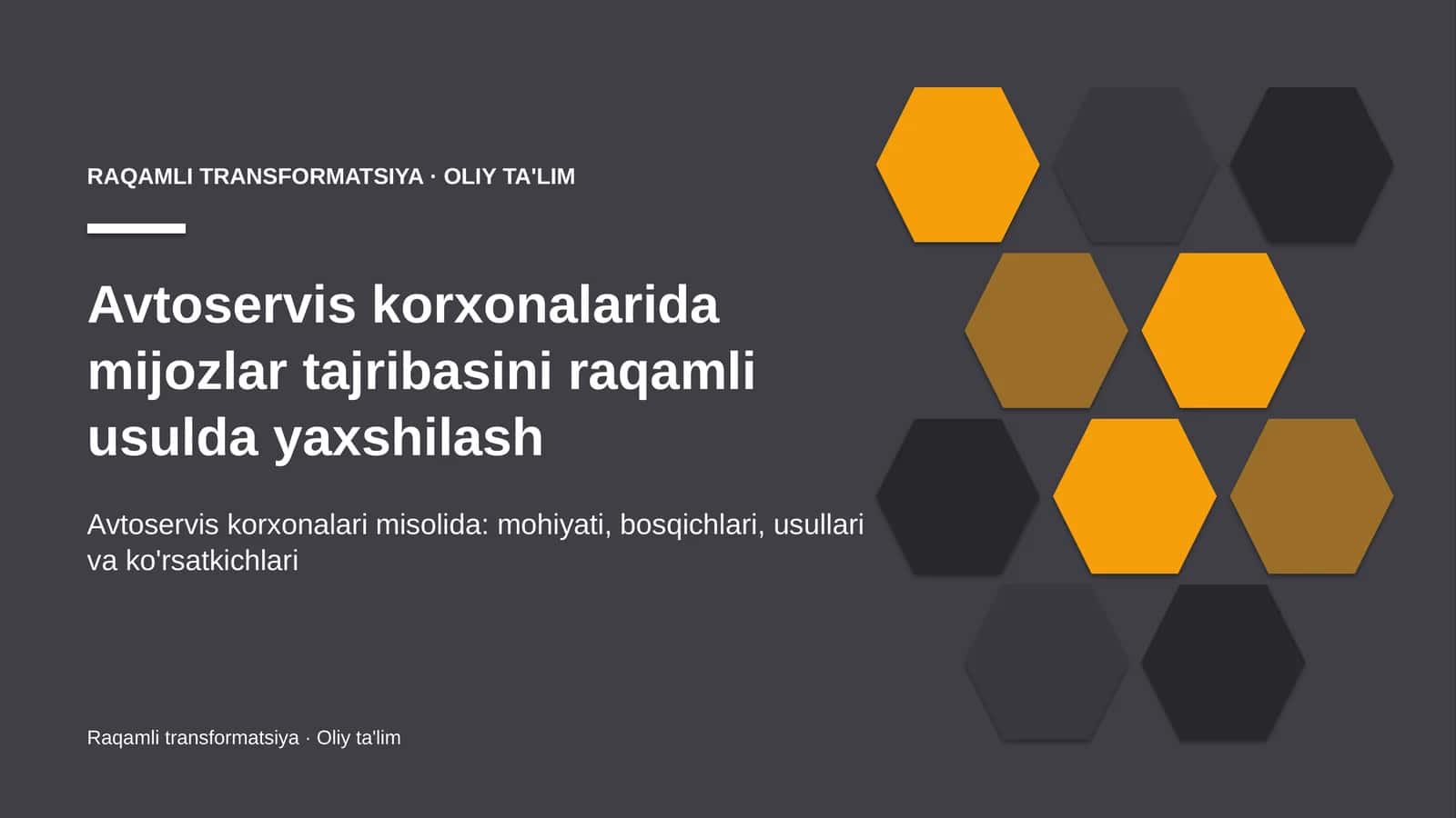avtoservis korxonalarida mijozlar tajribasini raqamli usulda yaxshilash 1965