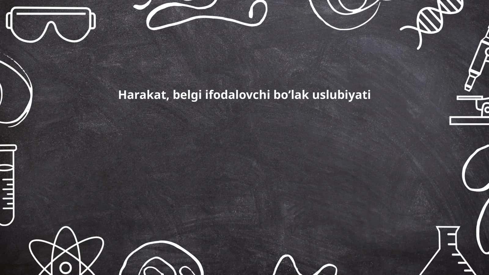 Harakat, belgi ifodalovchi boʻlak uslubiyati