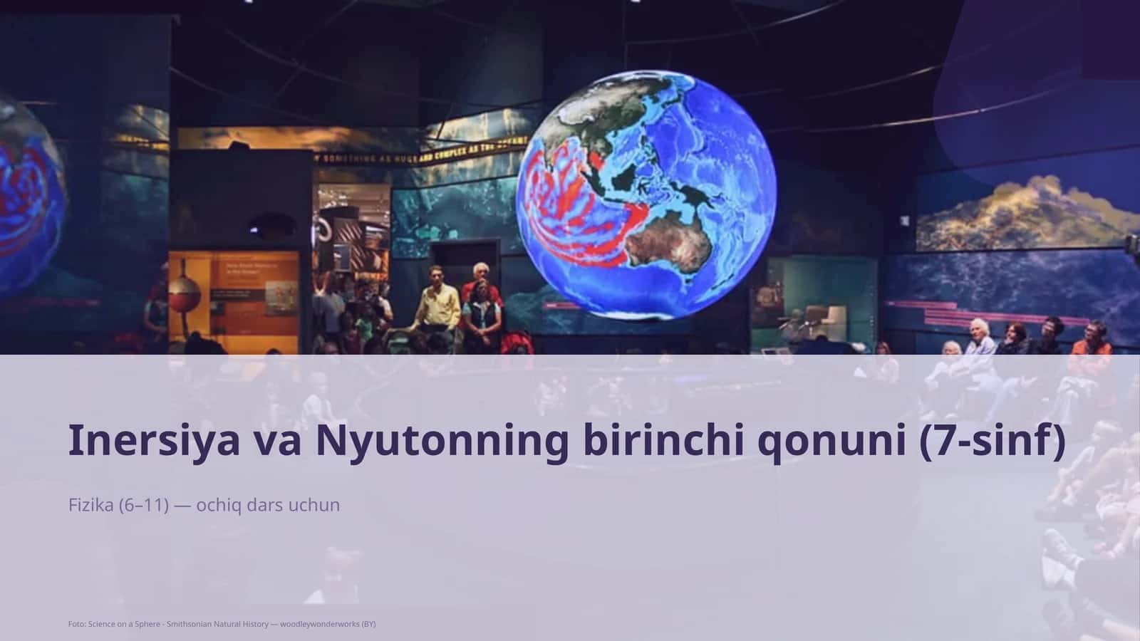 Inersiya va Nyutonning birinchi qonuni (7-sinf)
