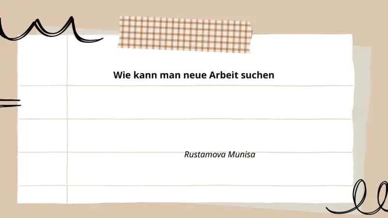 Wie kann man neue Arbeit suchen