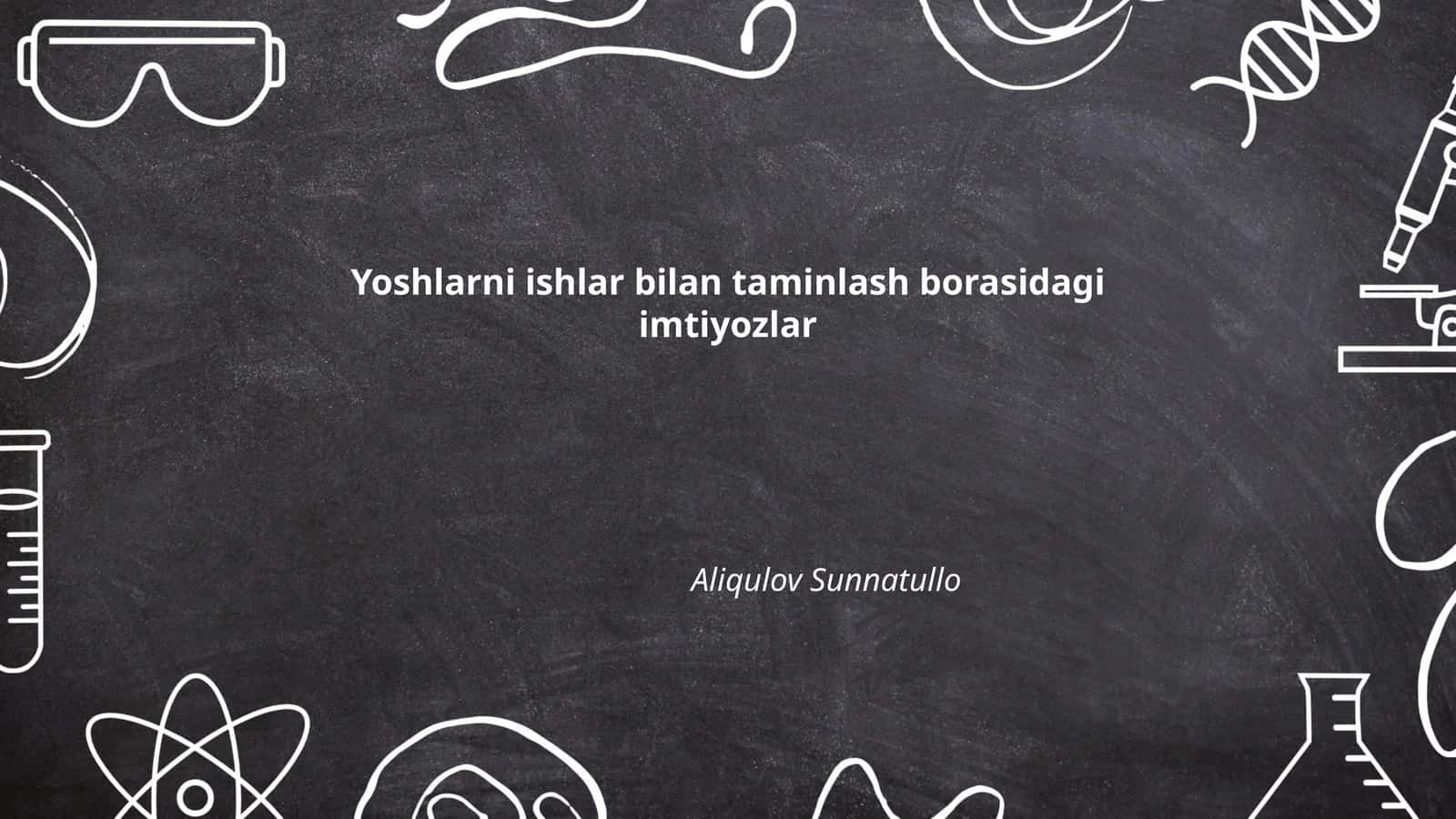 Yoshlarni ish bilan ta'minlash dasturlari