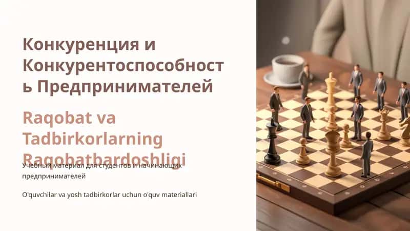 Конкуренция и Конкурентоспособность Предпринимателей
