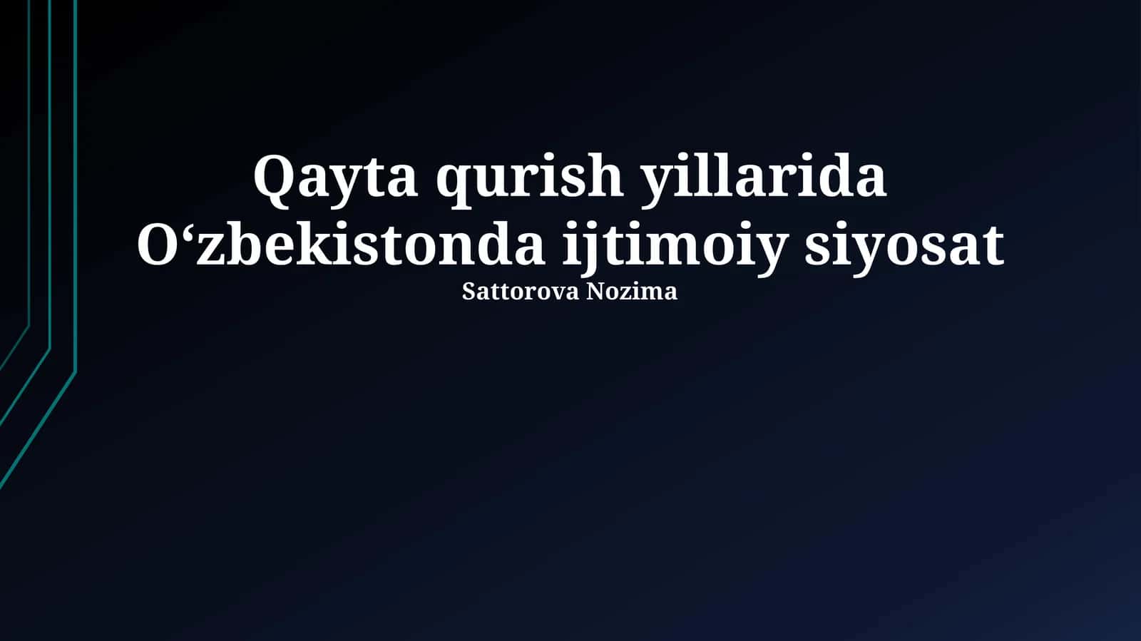 Ijtimoiy himoya va pensiya ta'minoti