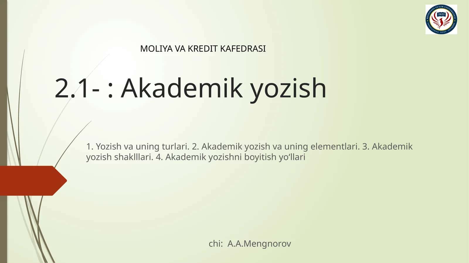 Akademik yozish