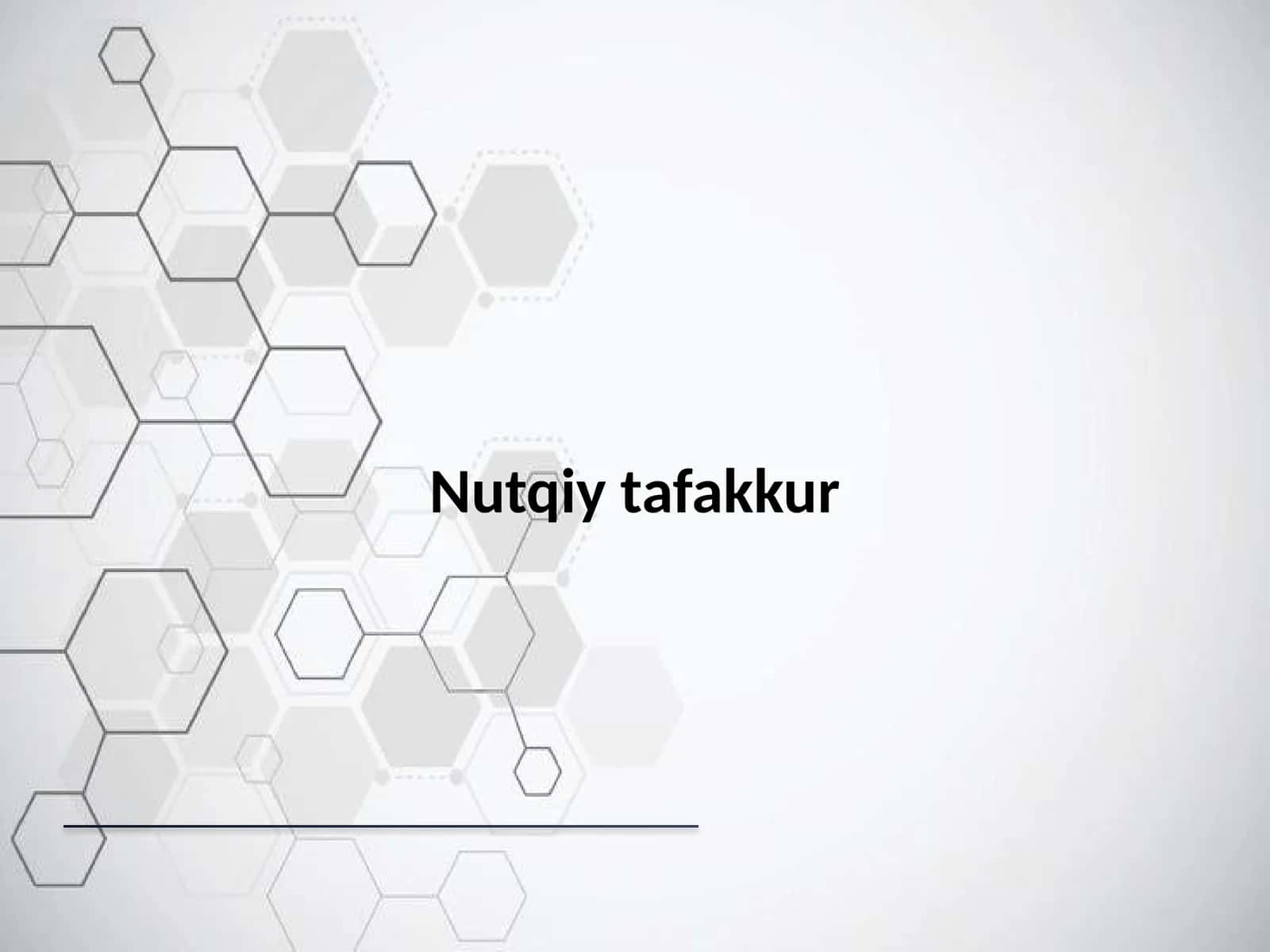Nutqiy tafakkur