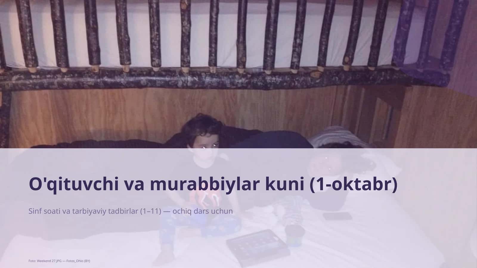 O'qituvchi va murabbiylar kuni (1-oktabr)