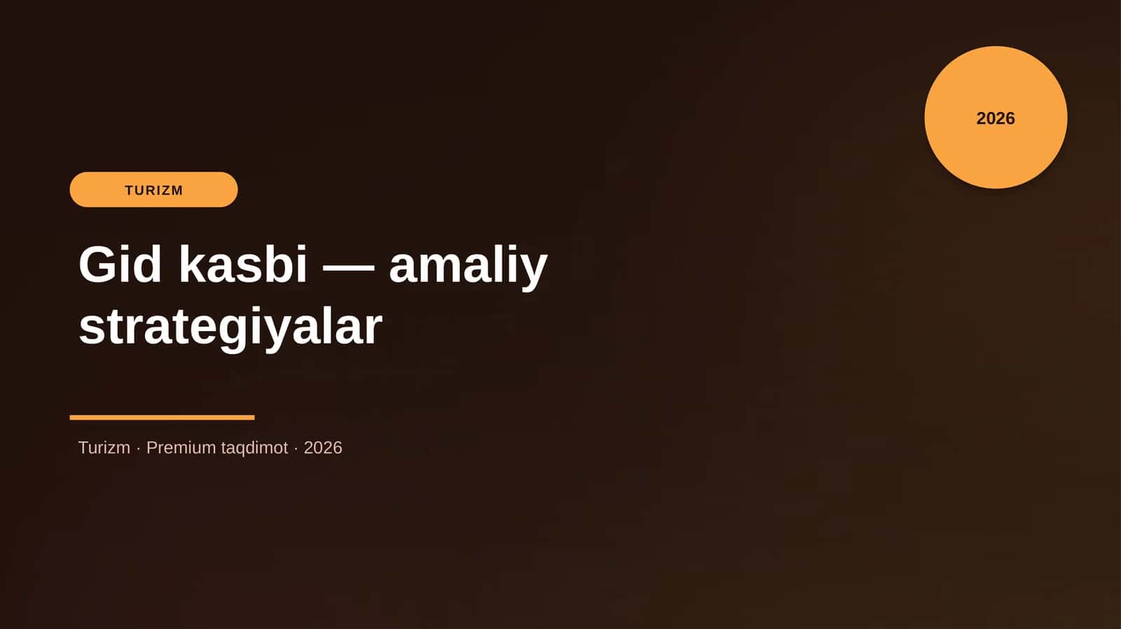 Gid kasbi — amaliy strategiyalar