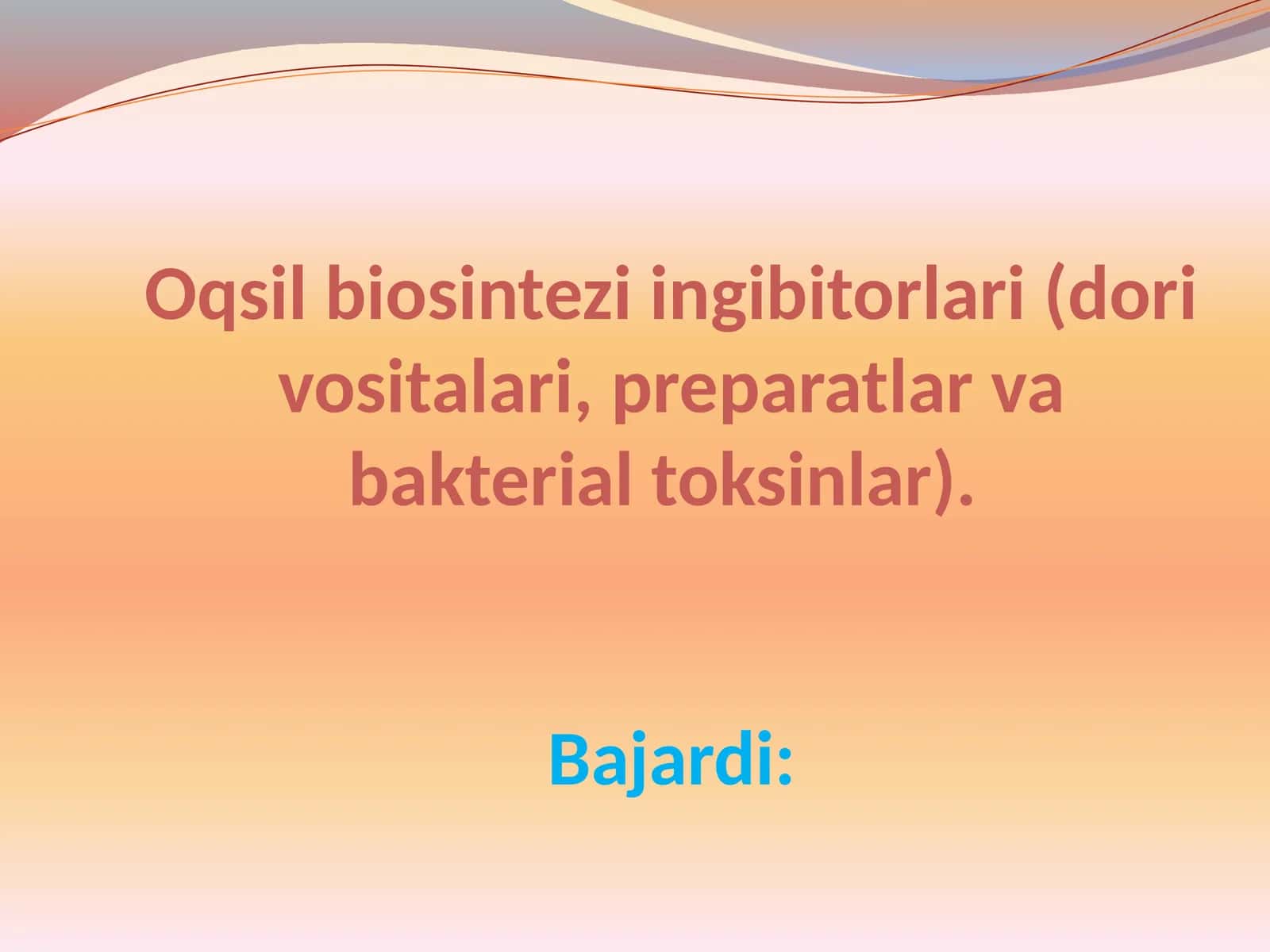 Oqsil biosintezi