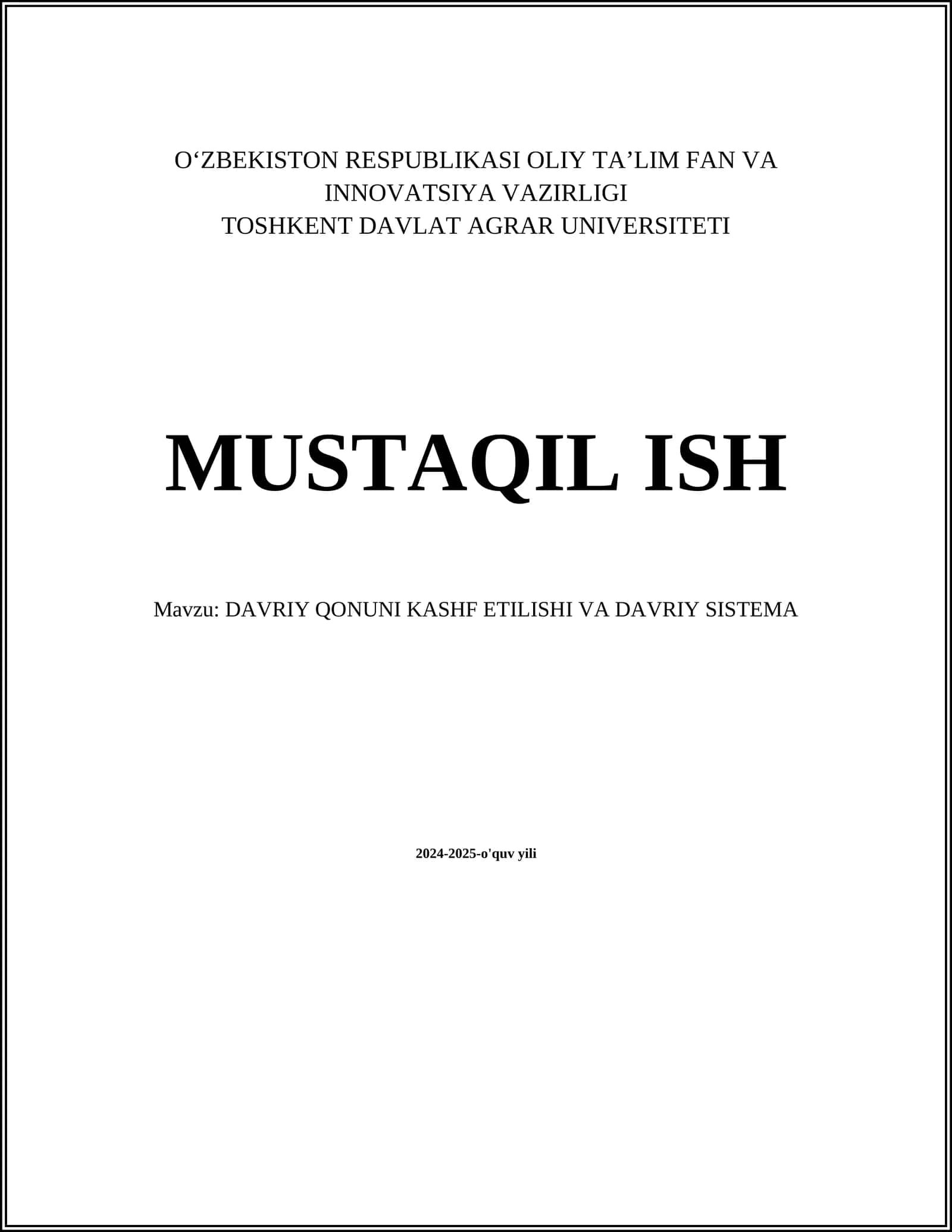Atom tuzilishi