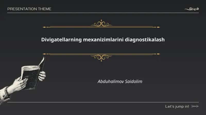 Divigatellarning mexanizimlarini diagnostikalash