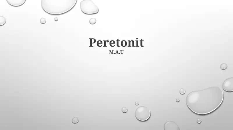 Peretonit