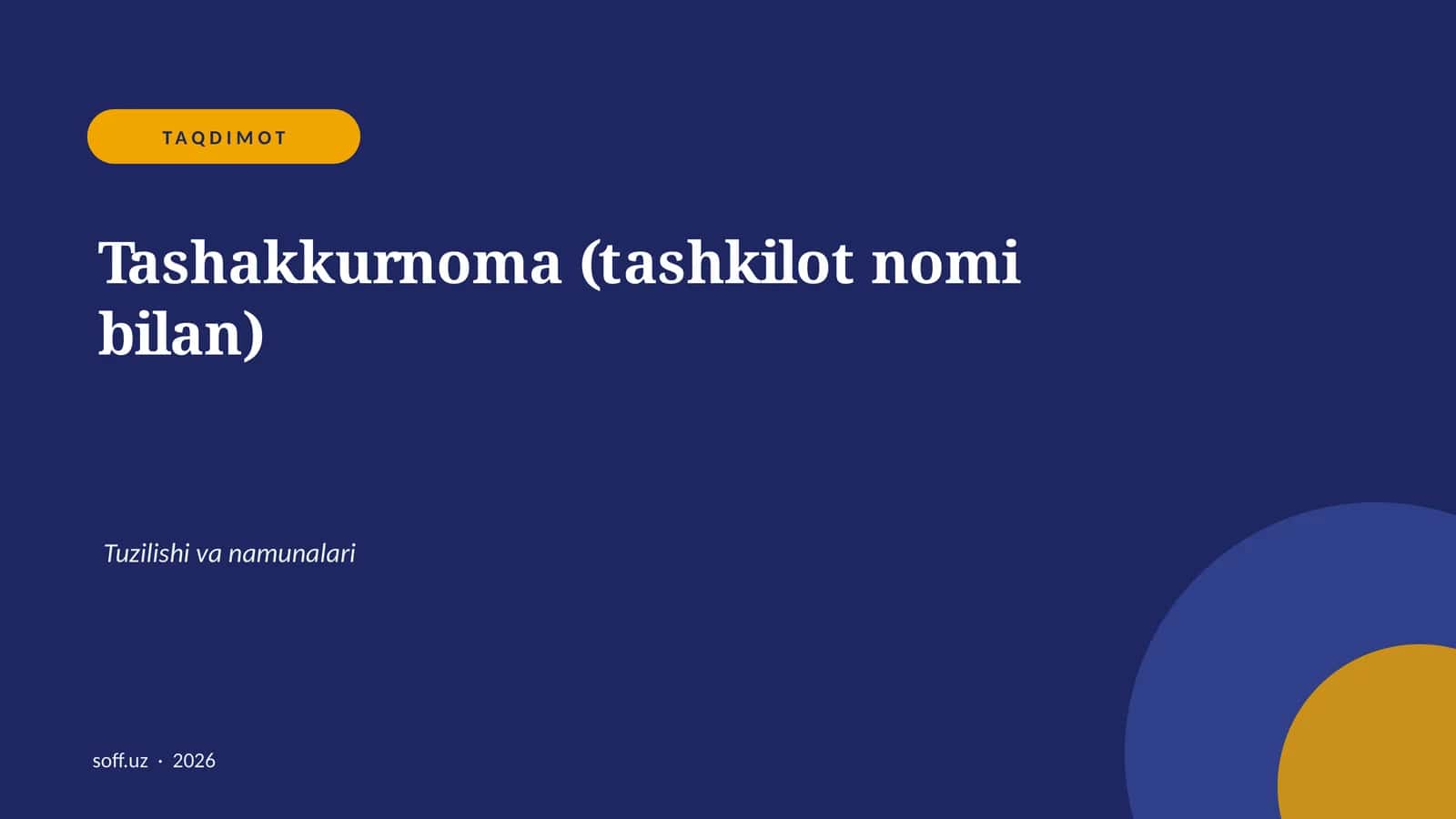 Tashakkurnoma