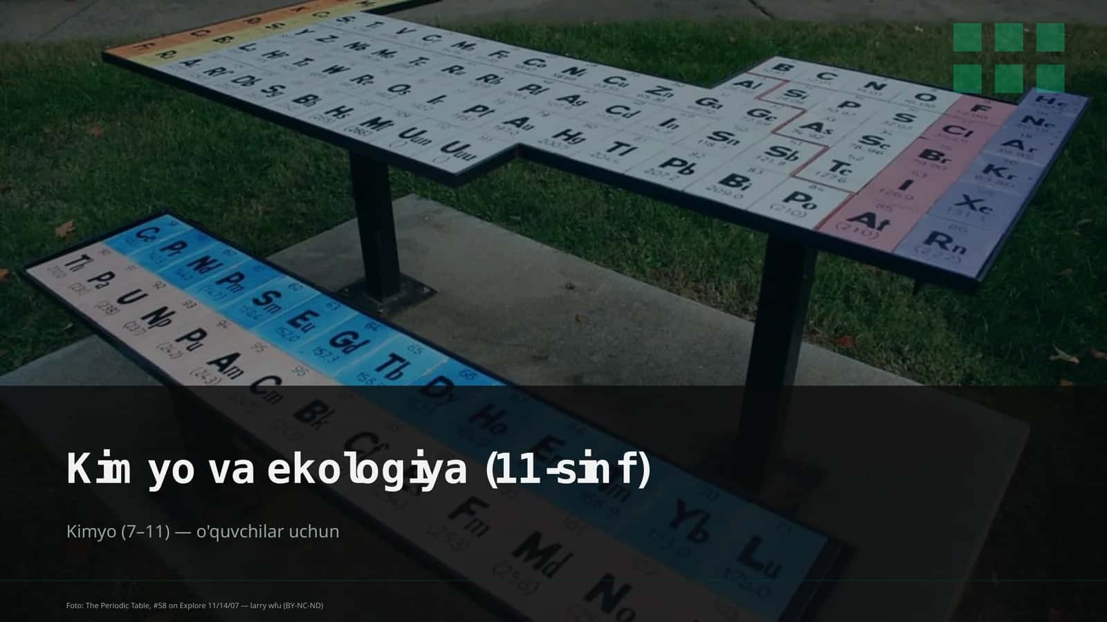 Kimyo va ekologiya (11-sinf)