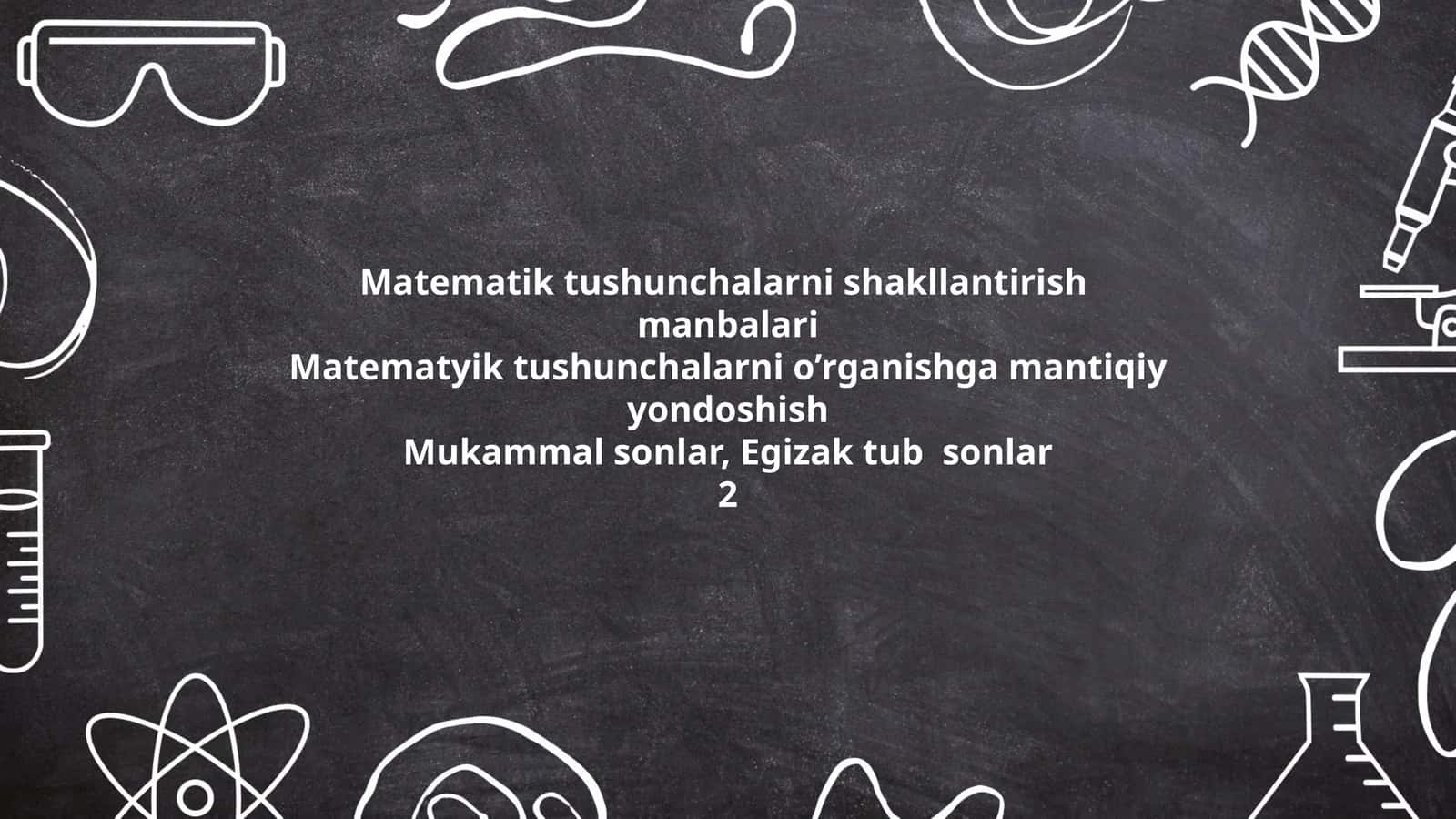 Matematik tushunchalarni shakllantirish tamoyillari