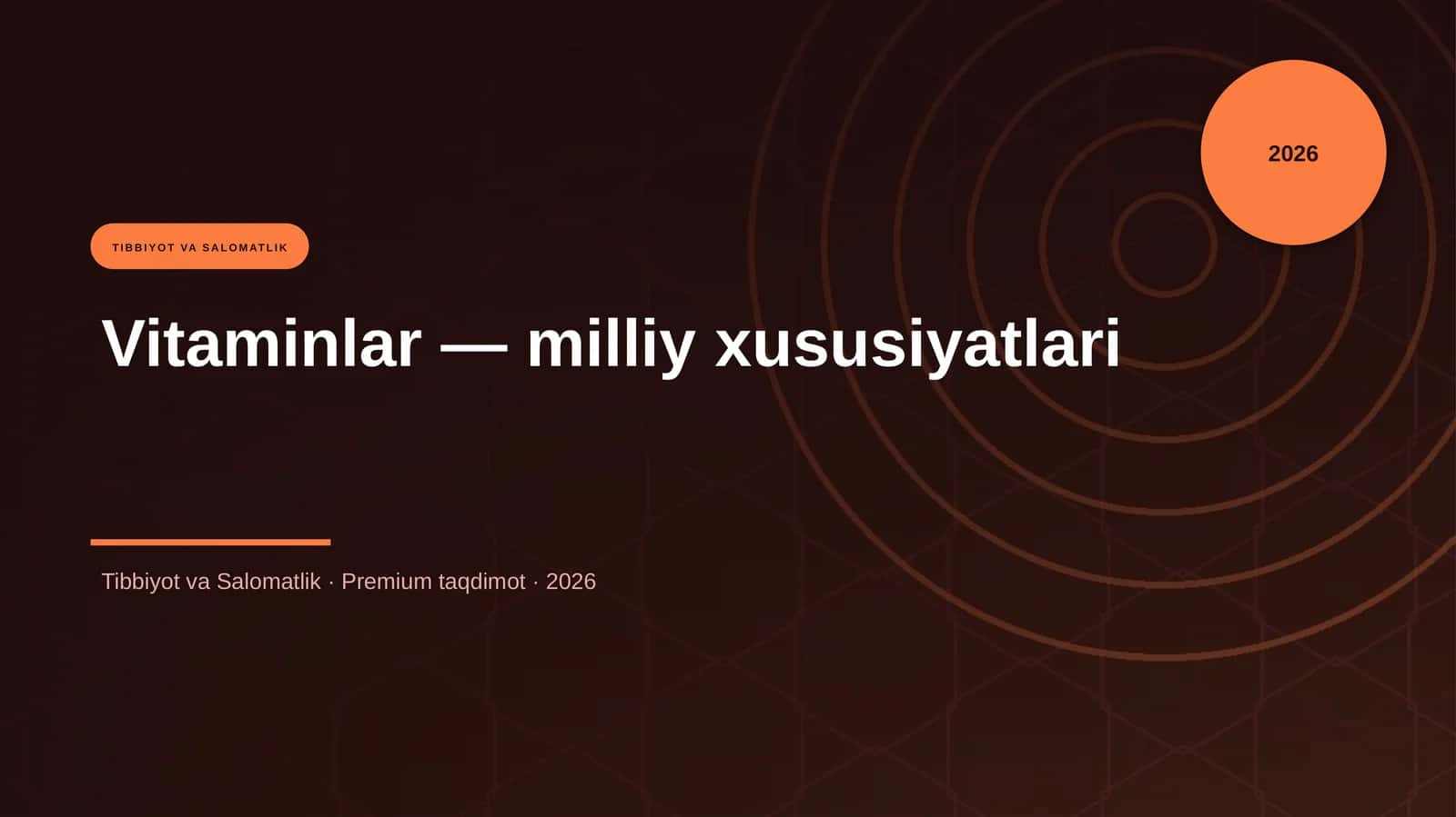 Vitaminlar — milliy xususiyatlari