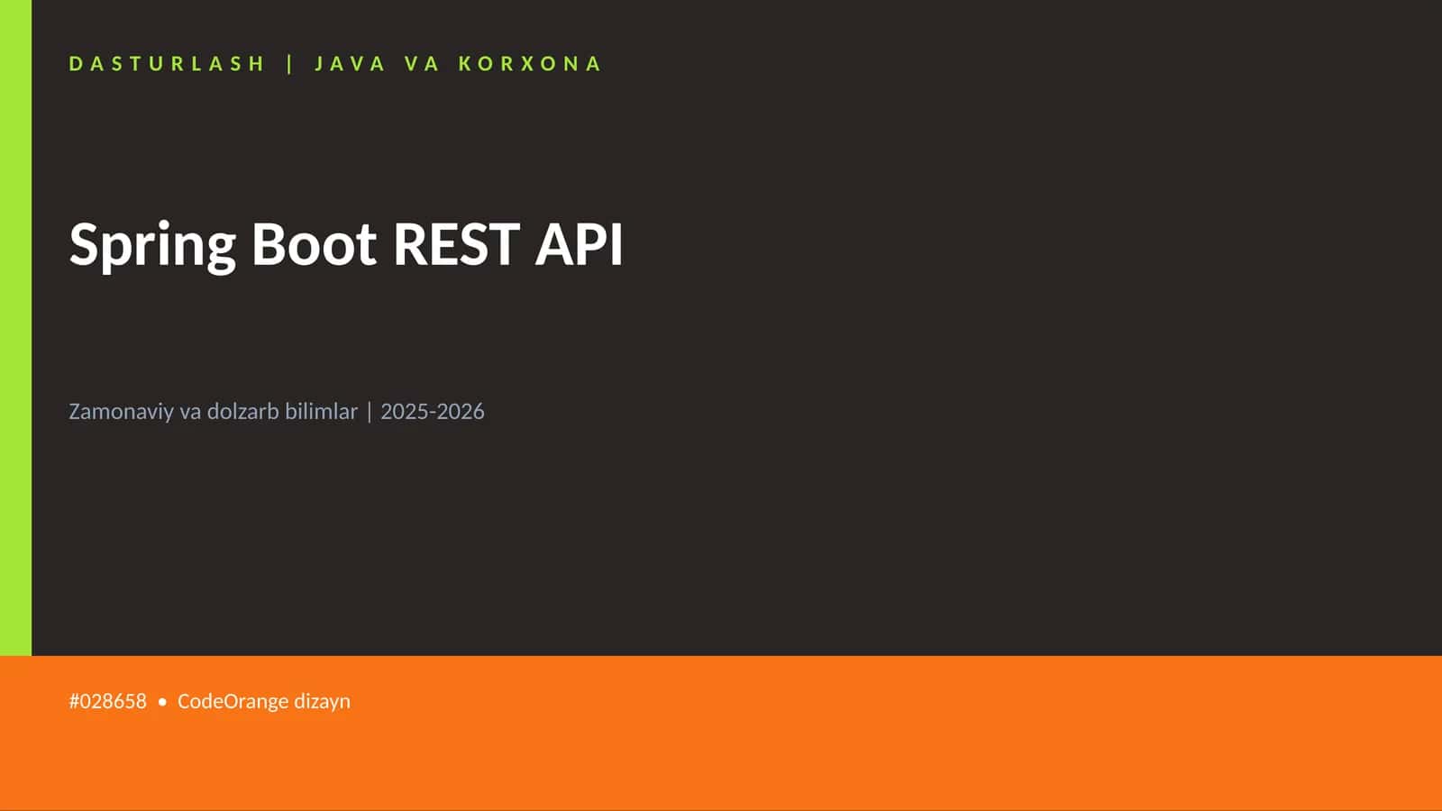 Spring Boot REST API