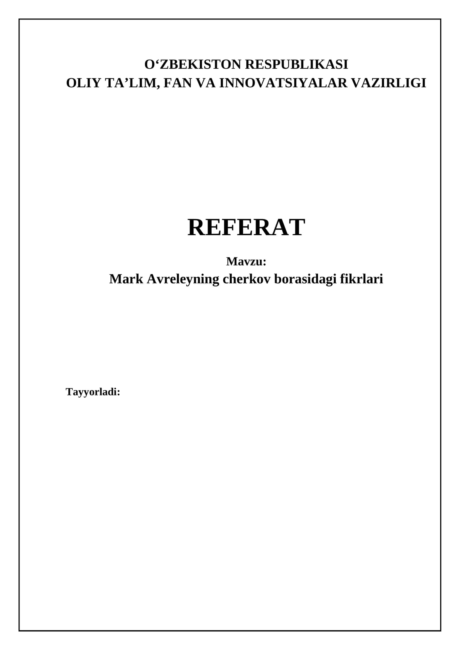 Mark Avreliy: Falsafa, E'tiqod va Imperiya
