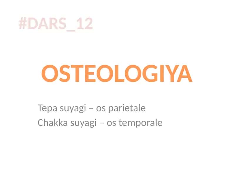 OSTEOLOGIYA