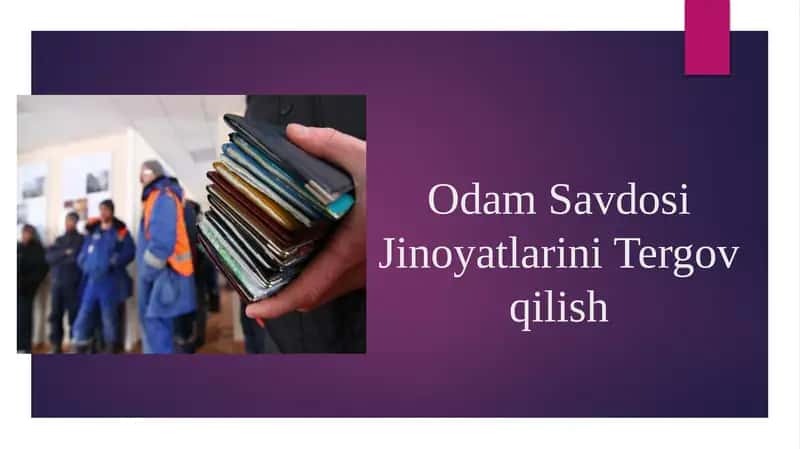 Odam Savdosi Jinoyatlarini Tergov qilish