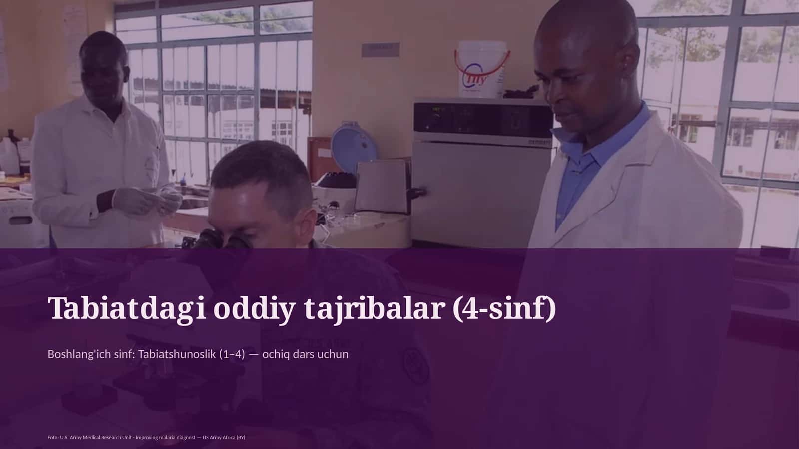 Tabiatdagi oddiy tajribalar (4-sinf)