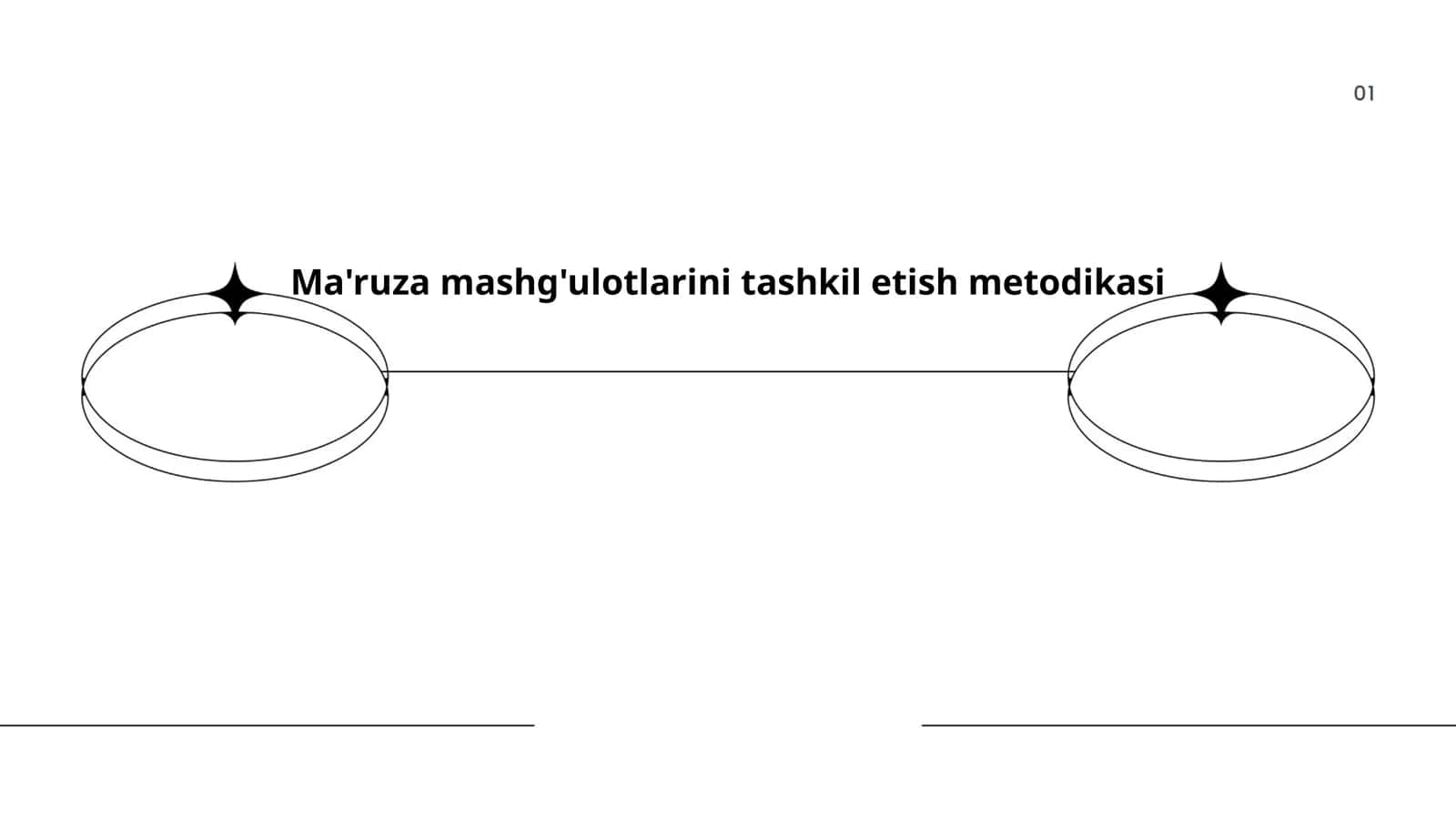 Ma'ruza mashg'ulotlarini tashkil etish metodikasi