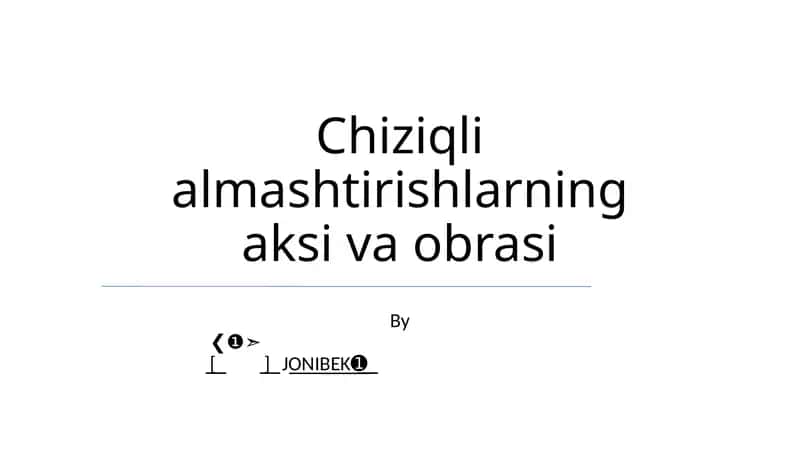Chiziqli almashtirishlarning aksi va obrasi