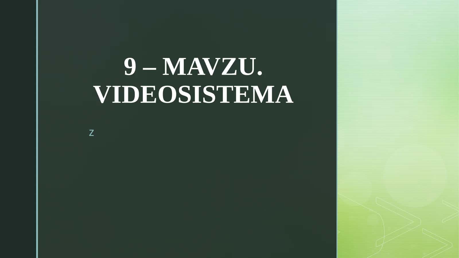 VIDEOSISTEMA