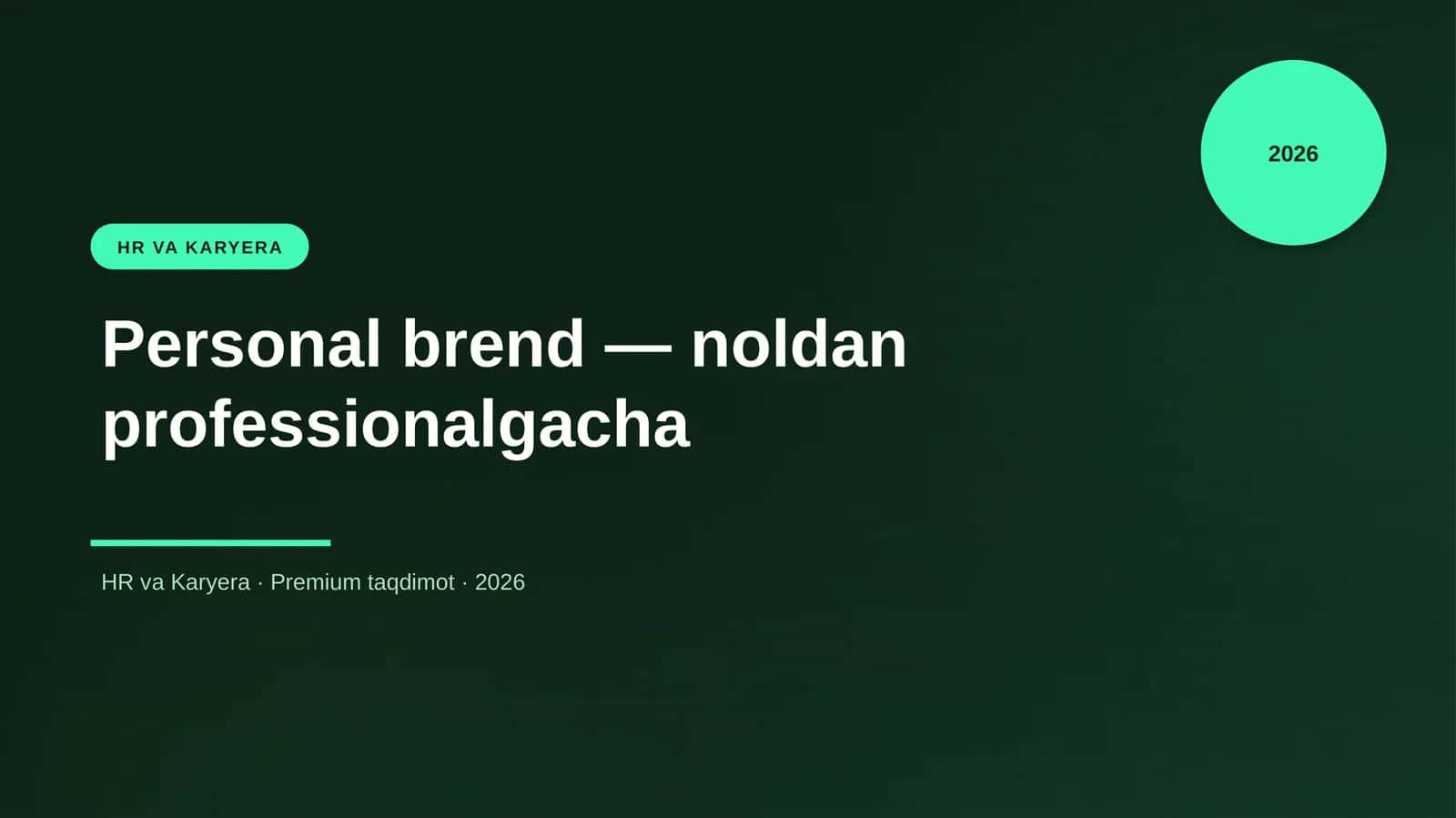 Personal brend — noldan professionalgacha